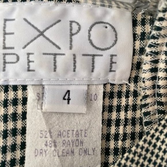 Midi Dress Expo Petite Houndstooth Dress - Size 4 Petite, Pre-owned - Picture 8 of 10